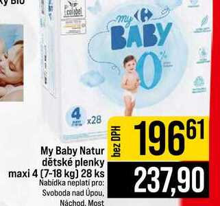 My Baby Natur dětské plenky maxi 4 (7-18 kg) 28 ks