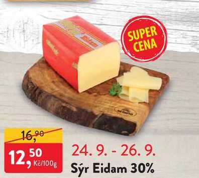 Sýr Eidam 30% 100g