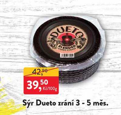 Sýr Dueto zrání 3 - 5 měs. 100g