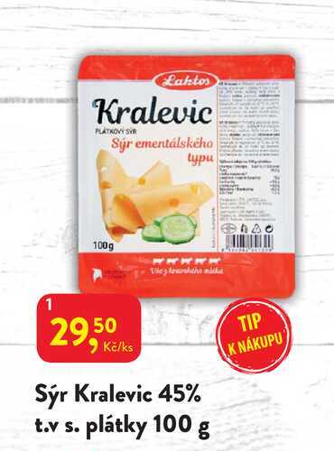 Sýr Kralevic 45% t.v s. plátky 100 g