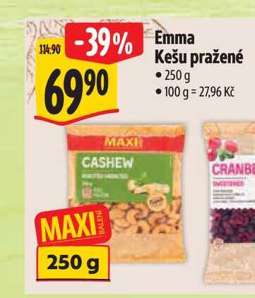 Emma Kešu pražené 250 g