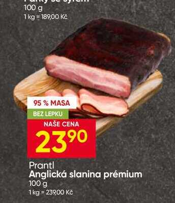 Anglická slanina prémium 100 g 