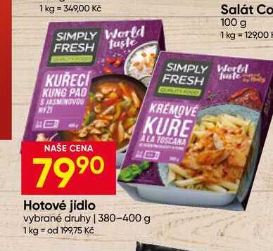 SIMPLY FRESH Hotové jídlo 380-400 g
