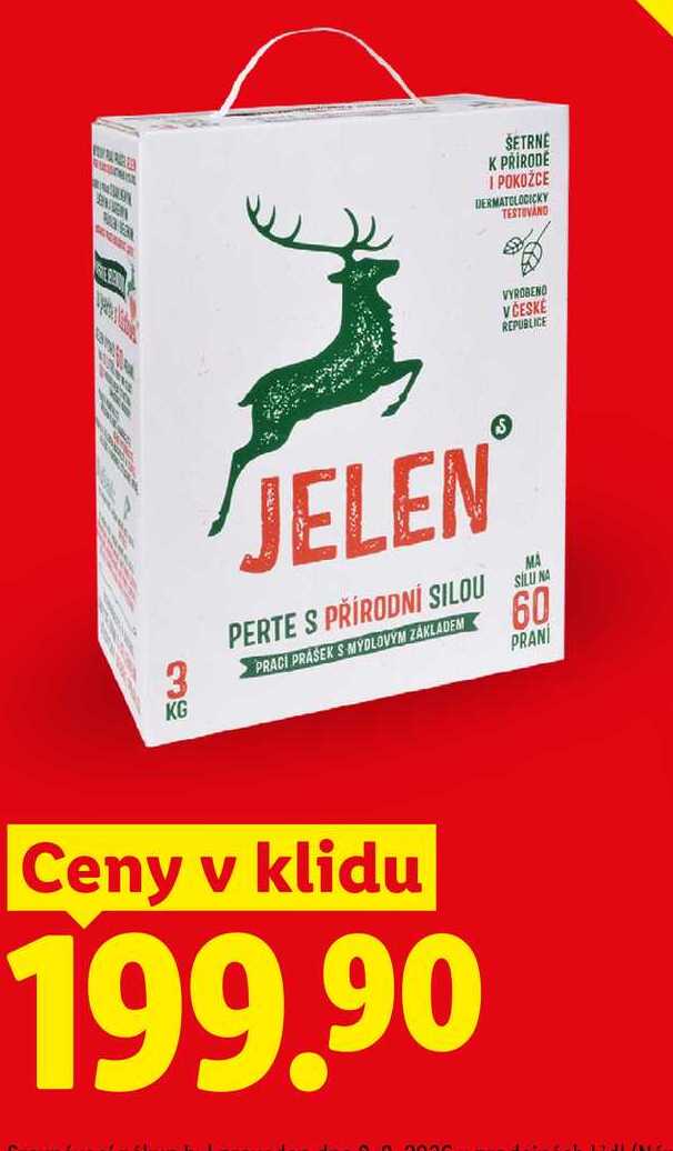 JELEN,60 PRANI