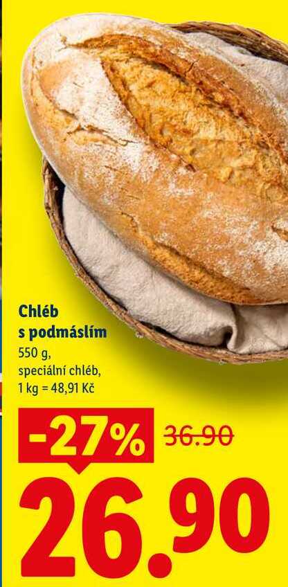 Chléb podmáslím, 550 g