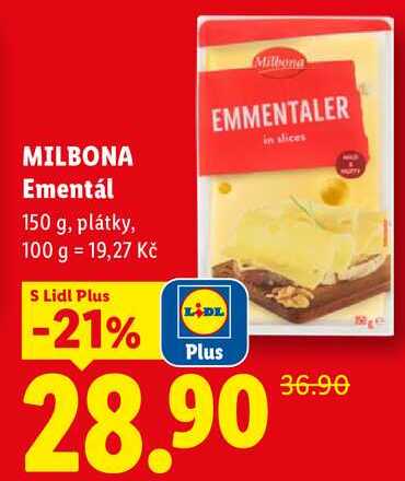 MILBONA Ementál, 150 g