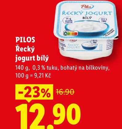 PILOS Řecký jogurt bílý, 140 g