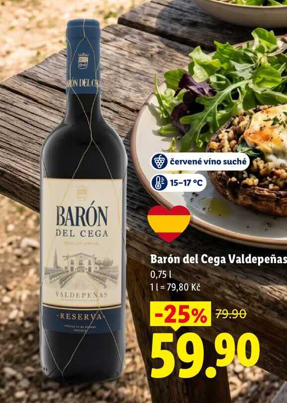 Barón del Cega Valdepeñas, 0,75 11