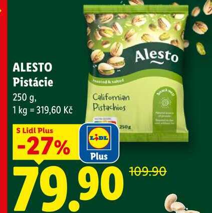 ALESTO Pistácie, 250 g 