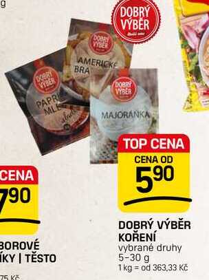 DOBRÝ VÝBĚR KOŘENÍ vybrané druhy 5-30 g