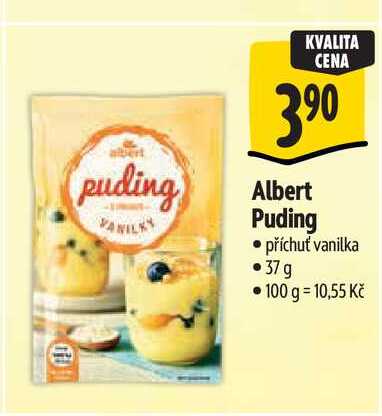 Albert Puding příchuť vanilka 37 g