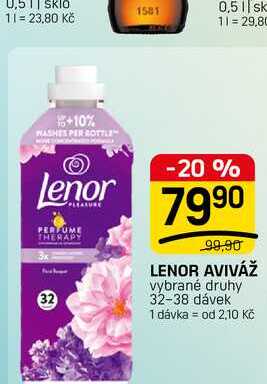 LENOR AVIVÁŽ vybrané druhy 32-38 dávek