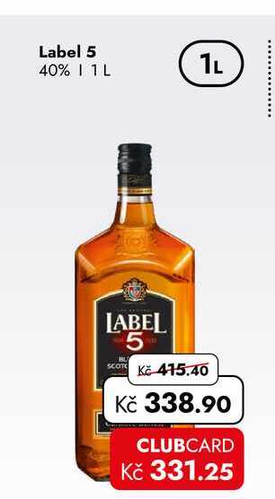 Label 5 40% 1 L
