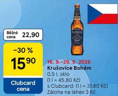 Krušovice Bohém, 0.5 l
