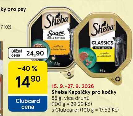 Sheba kapsičky pro kočky, 85 g
