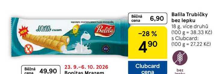 Balila Trubičky bez lepku, 18 g, více druhů