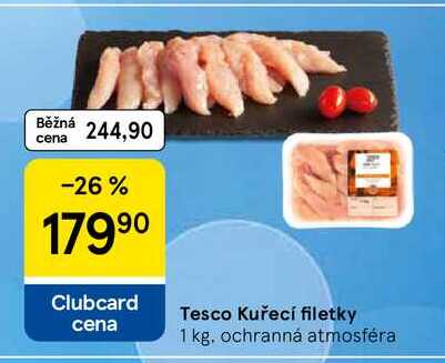 Tesco Kuřecí filetky, 1 kg
