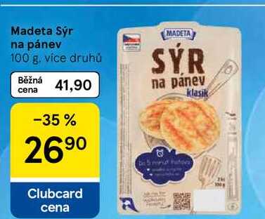 Madeta Sýr na pánev, 100 g, více druhů