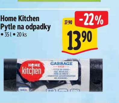 Home Kitchen Pytle na odpadky 351, 20 ks