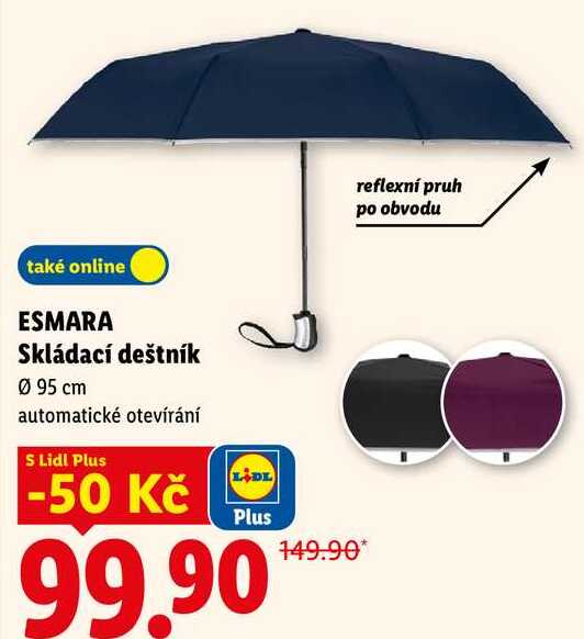 ESMARA Skládací deštník  