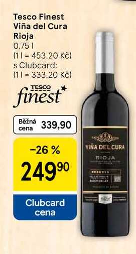 Tesco Finest Viña del Cura Rioja, 0.75 l