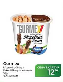 Gurmex křupavé tyčinky s liskootiškovým krémem 55 g