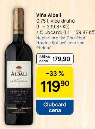 Viña Albali, 0,75 l