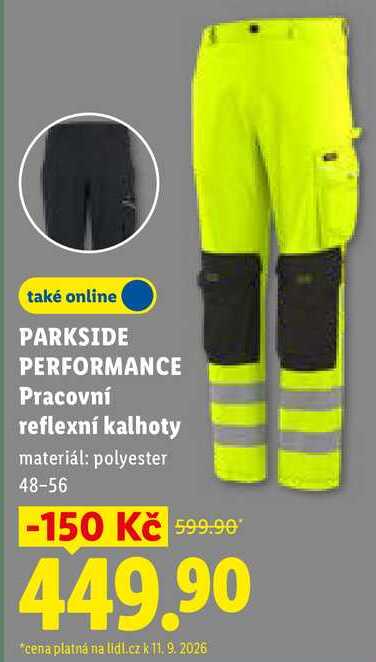 PARKSIDE PERFORMANCE Pracovní reflexní kalhoty