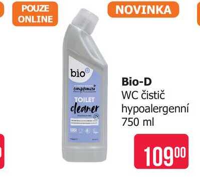 Bio-D WC čistič hypoalergenní 750 ml