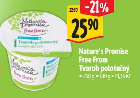 Nature's Promise Free From Tvaroh polotučný 250 g