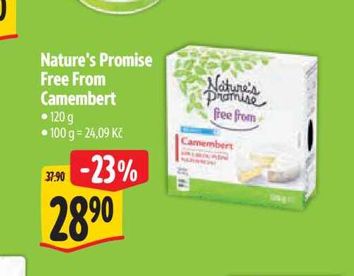 Nature's Promise Free From Camembert 120 g
