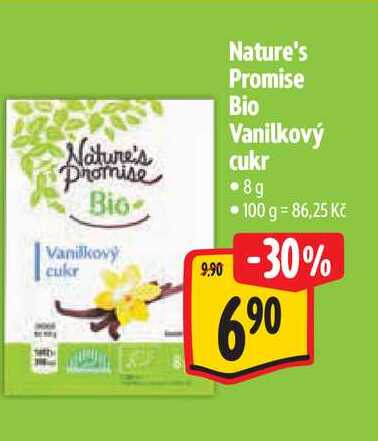Nature's Promise Bio Vanilkový cukr 8 g