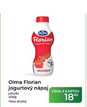 Olma Florian jogurtový nápoj jahoda 400g