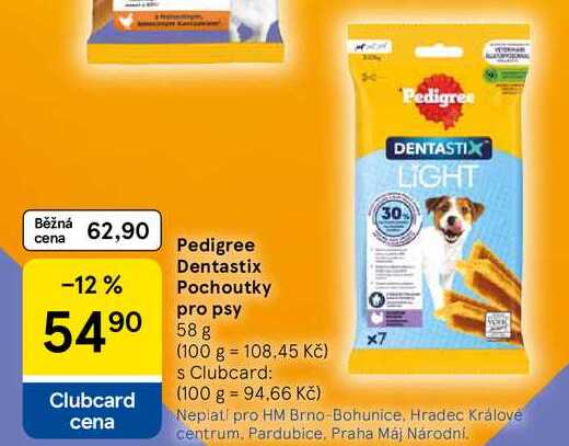 Pedigree Dentastix Pochoutky pro psy, 58 g
