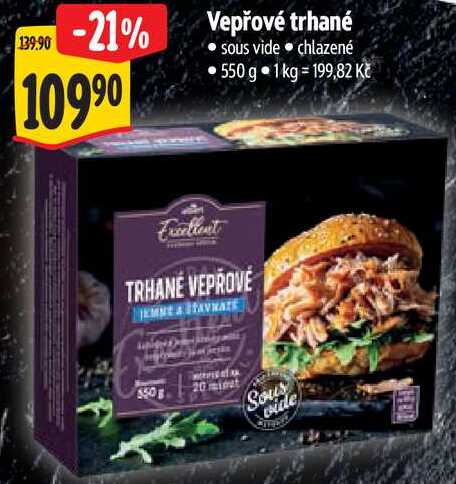 Vepřové trhané, chlazené, 550 g