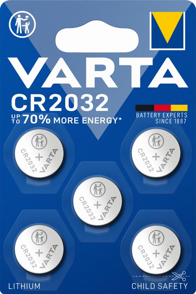 VARTA Baterie CR2032 5 kusů