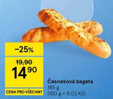 Česneková bageta, 165 g 
