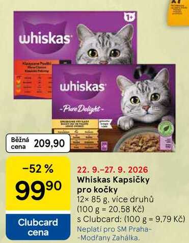 Whiskas Kapsičky pro kočky, 12x 85 g