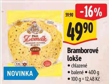 Bramborové lokše, 400 g