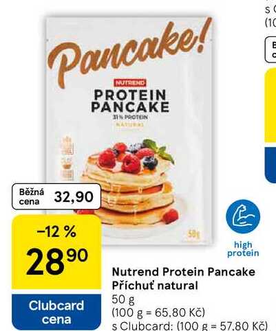 Nutrend Protein Pancake Příchuť natural, 50 g