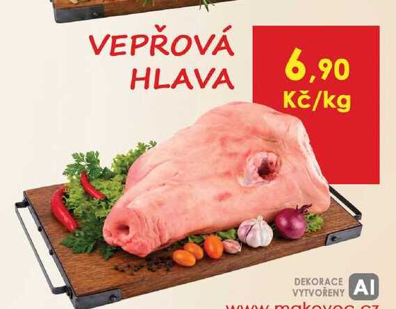 Vepřová hlava 1kg