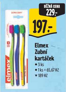Elmex Zubní kartáček, 3 ks