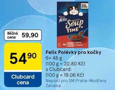 Felix Polévky pro kočky, 6x 48 g