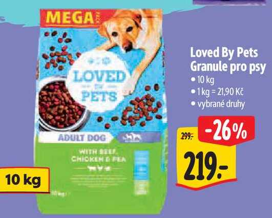 Loved By Pets Granule pro psy, 10 kg