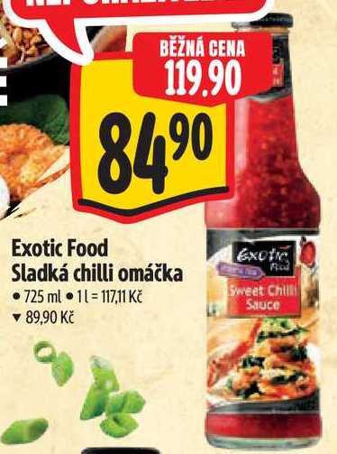 Exotic Food Sladká chilli omáčka, 725 ml