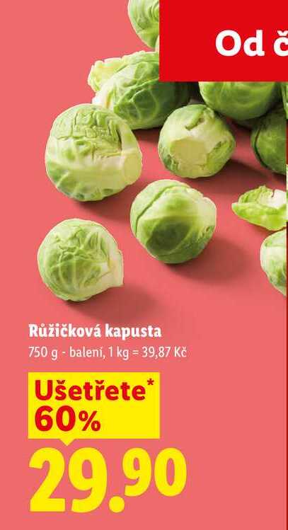 Růžičková kapusta, 750 g - balení