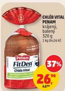 CHLEB VITAL PENAM krájený, balený, 320 g