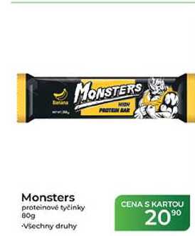 Monsters proteinové tyčinky 80g
