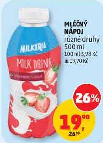 MLÉČNÝ NÁPOJ různé druhy, 500 ml