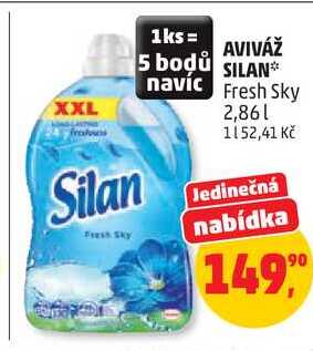 AVIVÁŽ SILAN Fresh Sky, 2,86 l